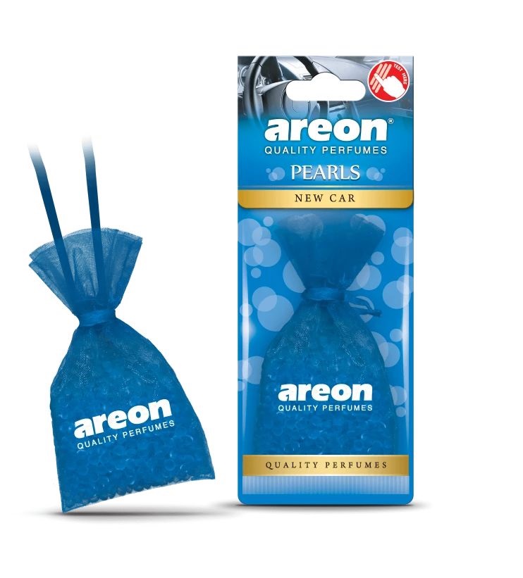 Ароматизатор подвесной AREON PEARLS мешочек 30гр New Car/ новая машина