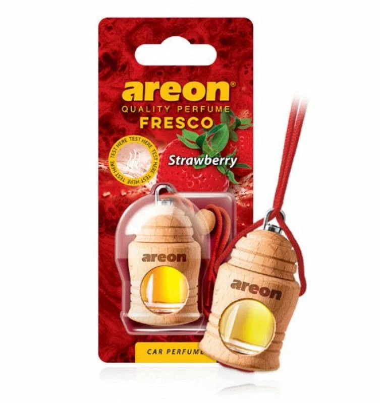 Ароматизатор подвесной бутылочка в дереве AREON FRESCO X VERSION Strawberry