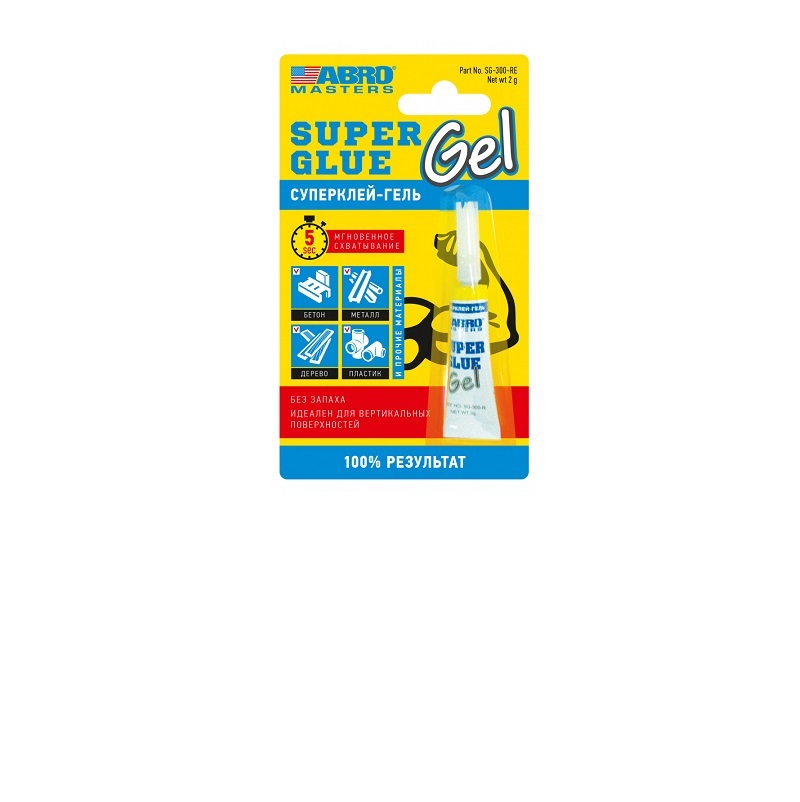 Клей супер гель ABRO Super Glue 3гр. SG-330-R