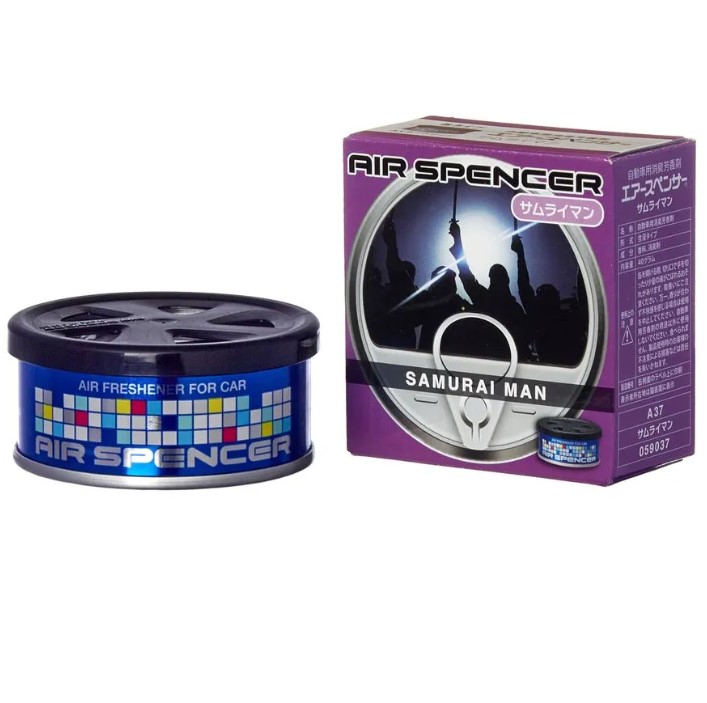 Ароматизатор на панель меловой EIKOSHA SPIRIT REFILL 40гр мет.банка Самурай A-37